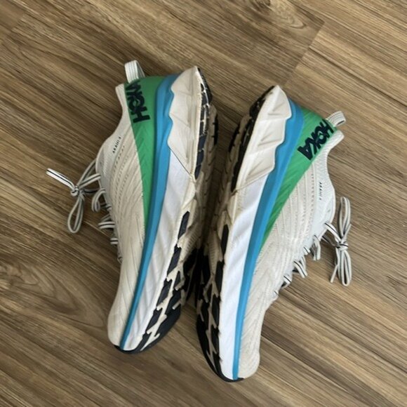Hoka Men\'s Arahi 4 Lunar Rock/Nimbus Cloud Running Gray Blue Green main image 6